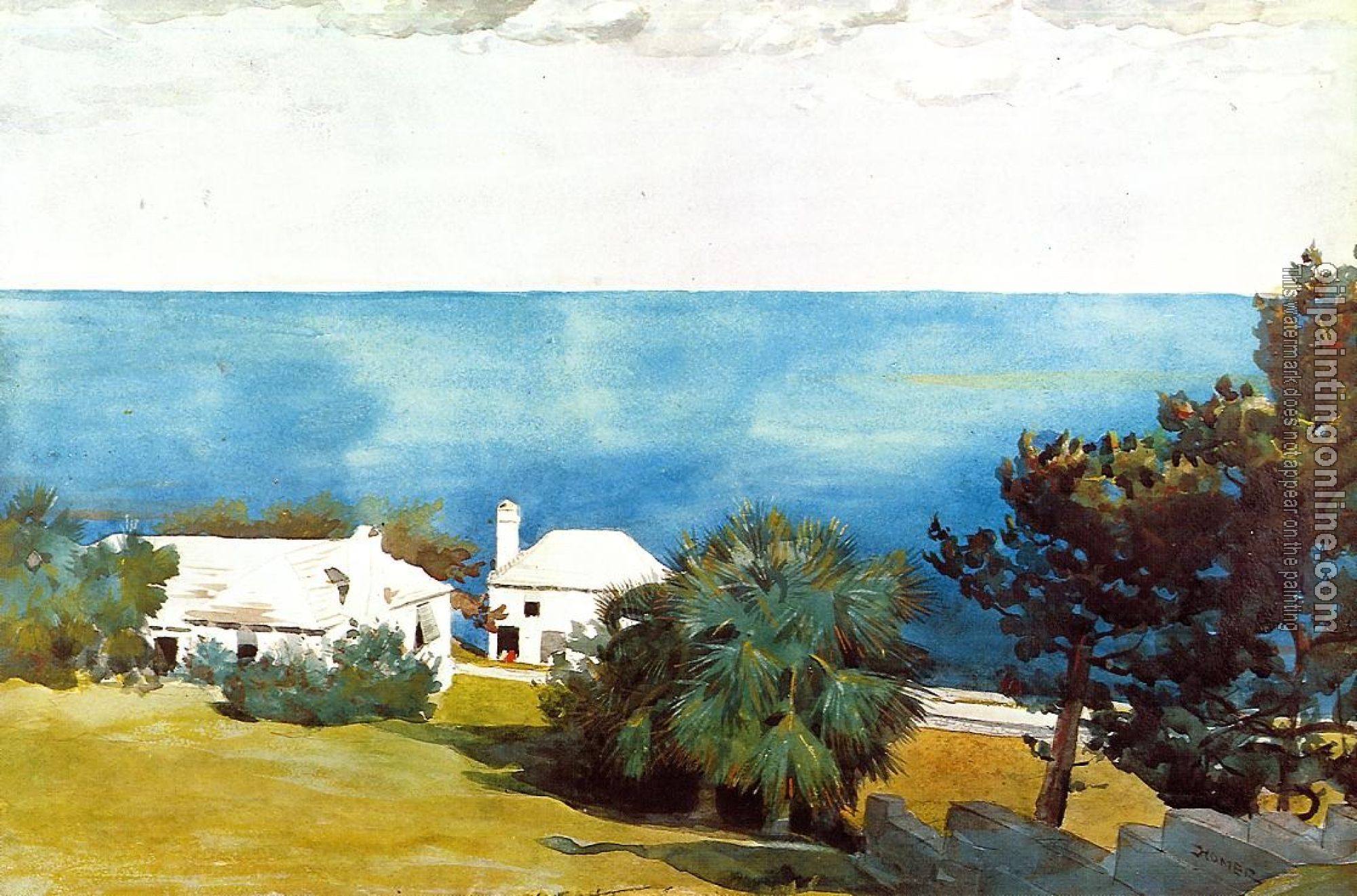 Homer, Winslow - Shore at Bermuda